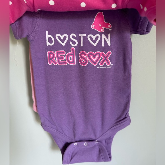 NWT • (3) Red Sox / Soft As A Grape • Bodysuits - Picture 5 of 7
